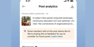 Το LinkedIn μειώνει κατά 40% τις θεάσεις περιεχομένου AI