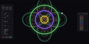 Musical Spirograph: Δημιουργία γεννητικής μουσικής μέσω γεωμετρικών σχεδίων στο browser